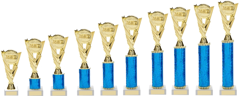 Dance Festival Trophies  Blue Gold HDANCE Series from £3.06 excVAT